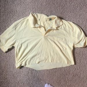 Cropped Yellow Polo